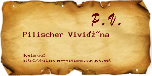 Pilischer Viviána névjegykártya